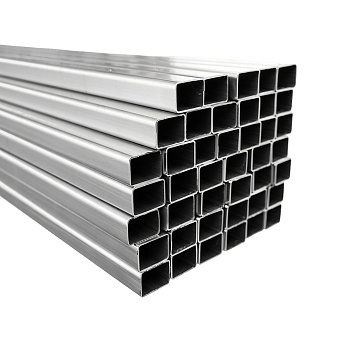 Труба нержавеющая профильная 100х100х1,5 мм AISI 201 EN 10219 зеркальная